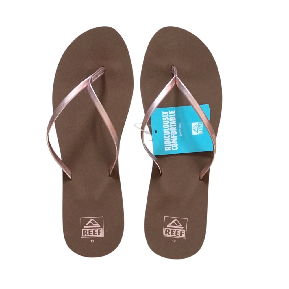 NEW Reef Bliss Nights Copper Flip Flop Sandals size 12